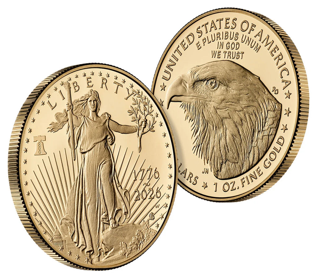 One American Eagle $50 Dollars Face Value Physical 1 Oz Fine Gold 999.9% Pure Gold Coin Price ( $4,591.50 USD )
